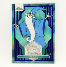 2023 Topps Disney 100 Chrome Merlin #38 Sword in the Stone Dark & Light Blue /75 picture