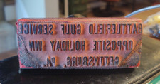 Unique Vintage GULF Gas Station Stamp Battlefield Gulf Gettysburg PA picture
