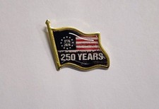 1776-2026 250 Years Betsy Ross Flag Lapel Brooch Hat Pin picture