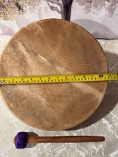 Rare 1999 The Grandmother Drum Project Baby Drum Great Alaskan Bowl Co Signed 13 picture