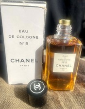 Vintage Chanel No.5 Paris Eau De Cologne Size P.M. 4oz Gold Sealed Foil picture