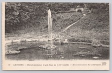 Langres Blanchefontaine Frog Waterspout RPPC Postcard France 1910s Neurdein picture