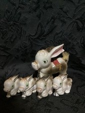 Vintage Mid-Century Donkey Family Mother & Babies picture