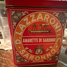 D. Lazzaroni & C. Amaretti di Saronno Saronno Milano Red Advertising Tin picture