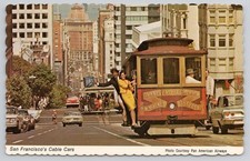 San Francisco's Cable Cars Vintage Postcard picture