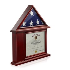 Memorial Flag Display Case Military Shadow Box for 3' x 5' Folded Flag picture