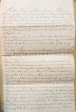 1862 antique WILL dauphin co pa George KEIM GRUBER genealogy POLLY handwritten picture