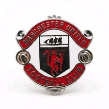 Manchester United FC Vintage Enamel Badge Red Devil Pre-1998 Crest - 1 Pc picture
