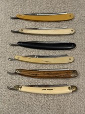 Lot of 6 Antique Straight Razors picture
