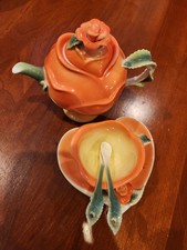Sorelle Fine Porcelain  3D Rose Tea Set. picture