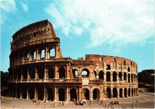 Vintage Rome Italy Colosseum Roman Amphitheater Exterior Color Postcard Unused picture