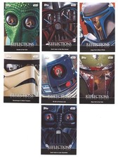 2016 Star Wars Physical Card Trader Complete 7 Card Reflections Series 1 Set picture