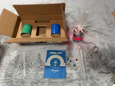 VINTAGE SUNRISE FIBER-LITE FIBER OPTIC LIGHT LAMP COLOR CHANGE CHROME BASE W/BOX picture