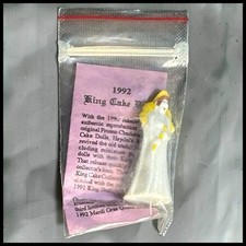 Vintage 1992 Haydel's Bakery New Orleans King Cake Queen Doll Figurine Louisiana picture