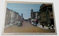 BRANTFORD Ontario ~ 1940's Postcard ~ Dalhousie Street ~ Looking West ~ Unposted picture