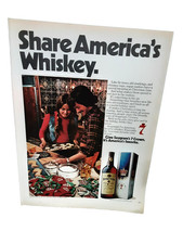 1974 Seagram’s 7 Crown Vintage Print Ad Share America’s Whiskey Holiday Cookies picture