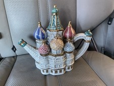 Vintage 1994 Fitz and Floyd St Basils Cathedral Teapot Limited Edition Russia picture