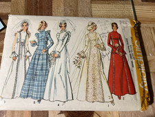 Vtg Sewing Pattern-Simplicity #5313-Sz 10 Miss Wedding/Bridesmaid dress-cut.comp picture