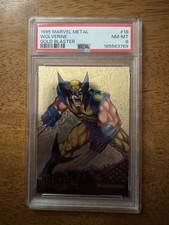 1995 Marvel Metal Wolverine Gold Blaster PSA 8 #18 picture