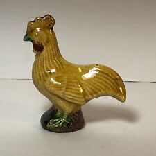 Vintage Rooster figurine farmhouse decor ceramic 2-3/4
