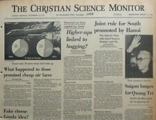 ULSTER PEACE SHRINKS HANOI SAIGON - September 14, 1972 Int Newspaper C S Monitor picture