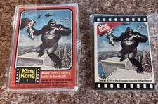 1976 KING KONG COMPLETE CARD & STICKER SET(55/11) TOPPS Excellent 66 Cards picture