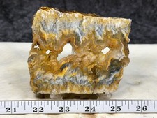 A+ Pink Lady Plume Agate Slab, Lot#654 picture