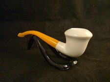 Budget Friendly  Smooth Calabash meerschaum Pipe with Acrylic Stem picture
