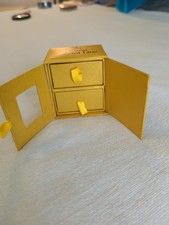 Vtg Holland America Line Yellow Trinket Box Mariner Society Cruise Ship Souvenir picture