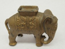 Antique Cast Iron elephant Coin bank 4