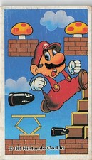 Nintendo Super Mario Bros Menko Card 1985 Vintage Japanese Baseball Game Stats picture