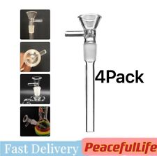 4PCS 4.7inch 14mm Male Pipes Glass Downstem with Bowl Adapter Water Filter Parts picture
