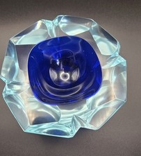 Murano Sommerso Vintage Art Glass beautiful blues. picture