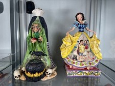 Snow White Wicked Queen Witch Disney Traditions Wood Carving picture