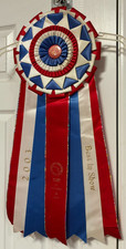 VINTAGE AMERICAN KENNEL CLUB AKC BEST IN SHOW RIBBON ROSETTE 28 