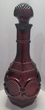 HH. VINTAGE. AVON Decanter 1876 CAPE COD COLLECTION RUBY RED WINE 9.5