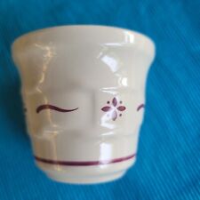 REDUCED LONGABERGER Pottery Votive Woven Traditions Pattern RED Candle Holder  picture