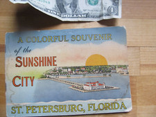 Scarce c1930 Photo Booklet, Colorful Souvenir of St. Petersburg, Florida picture