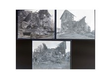 1931 Marlboro MA Fatal House Explosion Fire Ruins Glass Negatives (3) OOAK picture