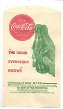 1942 COCA-COLA DRI SERVER OR NO DRIP NOS  MINT THE DRINK EVERYBODY KNOWS picture