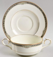 Noritake Covina Flat Cream Soup Bowl & Cup Saucer Set 1990724 picture