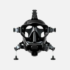 New Black Rubber Fetish Breath Play Dive Gas Mask picture