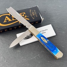 Case XX 25583 Razor Jack Caribbean Blue Bone Stainless Pocket Knife picture