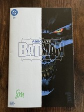 Absolute Batman #21 One Stop Comic Shop Seth Mann Signed With COA picture