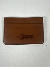 Amtrak Railroad Wallet Leather Calf Skin Made By Leeman picture