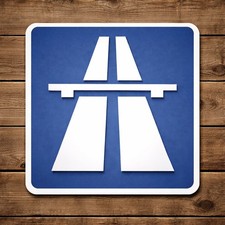 Autobahn Road Sign German Highway Marker Travel Road Plaque  picture