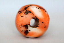 Rare & Huge Tibetan Ancient Salmon Natural Color Coral Bead.21x14mm 47 Ct #A405 picture