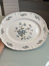 Blossomtime Staffordshire England Hand Decorated Ironstone 11x14 Plate Vintage picture