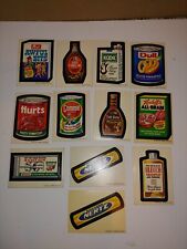 12 Vintage 1973 Topps Wacky Packages Trading Sticker Cards,Stickers,White Back picture