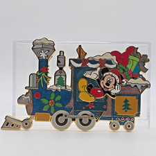 Disney Auctions pin LE 100 Christmas Train MICKEY MOUSE engine (only) 2005 picture